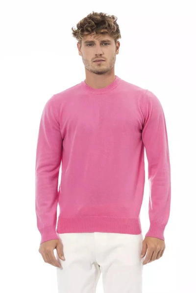 Shop Alpha Studio Lw Men's Sweater In Pink