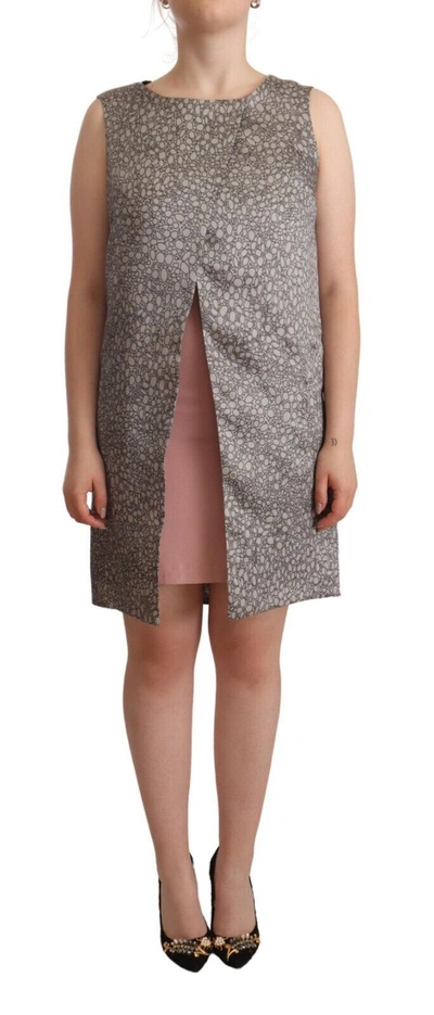 Shop Comeforbreakfast Sleeveless Shift Knee Length Women's Dress In Grey