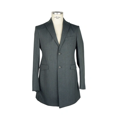 Shop Emilio Romanelli Wool Men's Jacket In Grey