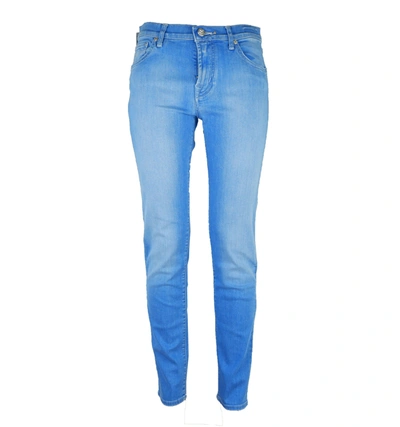 Shop Jacob Cohen Cotton Jeans & Women's Pant In Blue