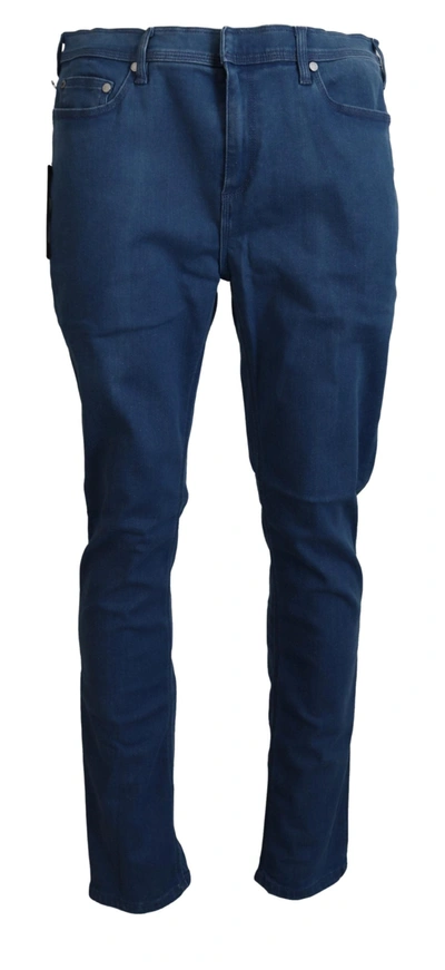Shop Neil Barrett Cotton Stretch Men Casual Men's Jeans In Blue