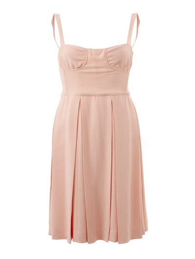 Shop Lardini Bodice Viscose Women's Dress In Pink