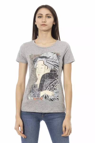 Shop Trussardi Action Cotton Tops & Women's T-shirt In Grey