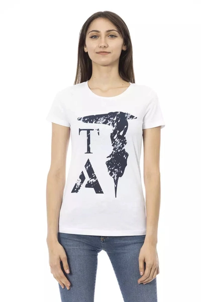 Shop Trussardi Action Cotton Tops & Women's T-shirt In White