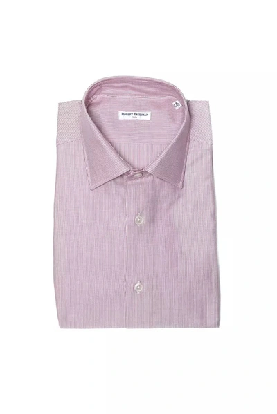 Shop Robert Friedman Cotton Men's Shirt In Pink