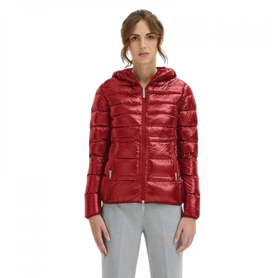 Shop Centogrammi Nylon Jackets & Women's Coat In Red