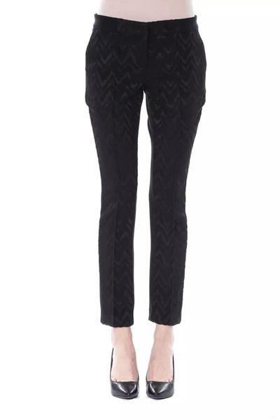 Byblos Acrylic Jeans & Women's Pant In Black