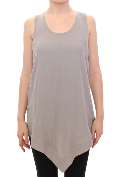 Shop Comeforbreakfast Viscose Tank Top Shirt Women's Blouse In Grey
