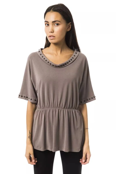 Byblos Gray Polyester Tops &amp; T-shirt In Grey
