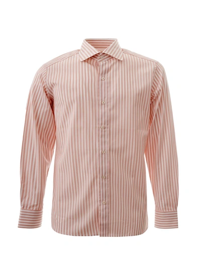 Shop Tom Ford Striped Regular Fit Men's Shirt In Pink