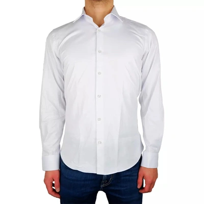 Shop Made In Italy Cotton Men's Shirt In White