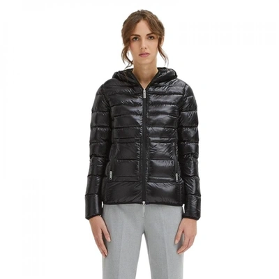 Shop Centogrammi Nylon Jackets & Women's Coat In Black