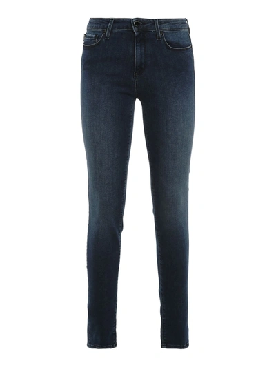 Shop Love Moschino Cotton Jeans & Women's Pant In Blue