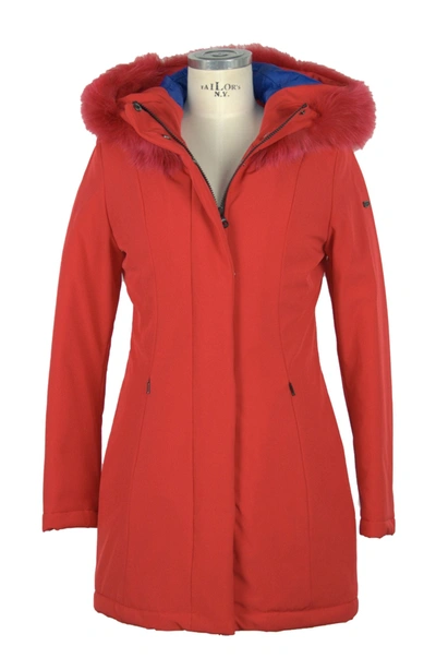 Shop Refrigiwear Polyester Jackets & Women's Coat In Red
