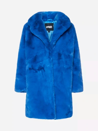 Shop Apparis Polyester Jackets & Women's Coat In Blue