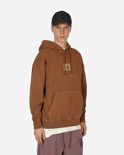 Shop Nike Faded Statement Fleece Hooded Sweatshirt Light British Tan In Multicolor