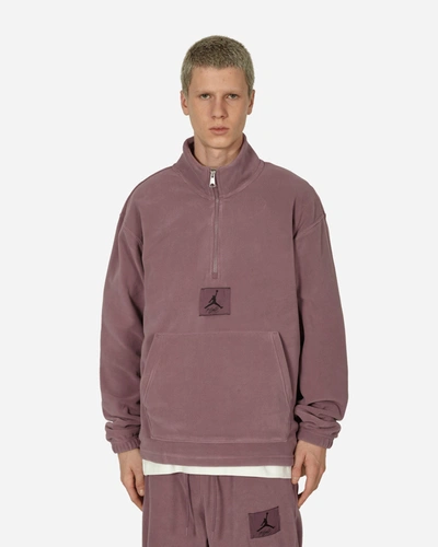 Shop Nike Essentials Winterized Fleece Half-zip Sweatshirt Sky J Mauve In Multicolor