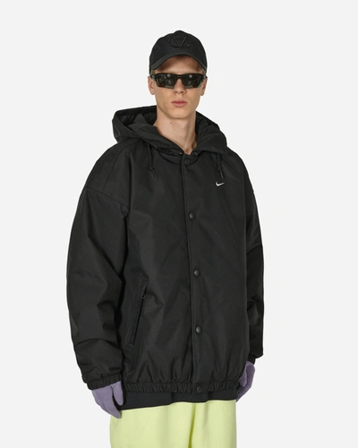 Shop Nike Solo Swoosh Puffer Jacket Black In Multicolor