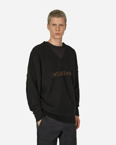 Shop Nike Tech Pack Knit Sweater In Black