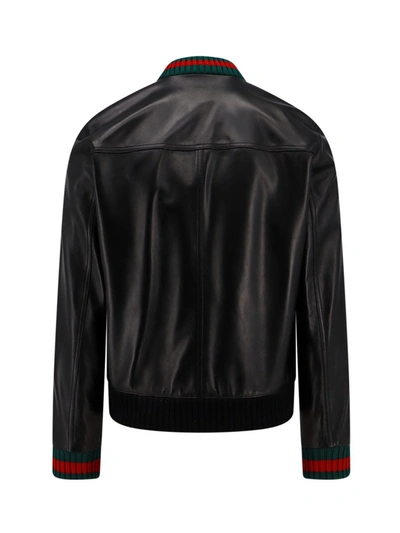 Shop Gucci Jacket In Black