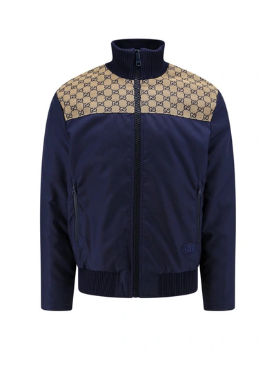 Shop Gucci Jacket In Blue