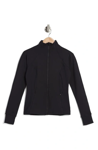Shop 90 Degree By Reflex Wonderlink Jamie Full Zip Jacket In Black
