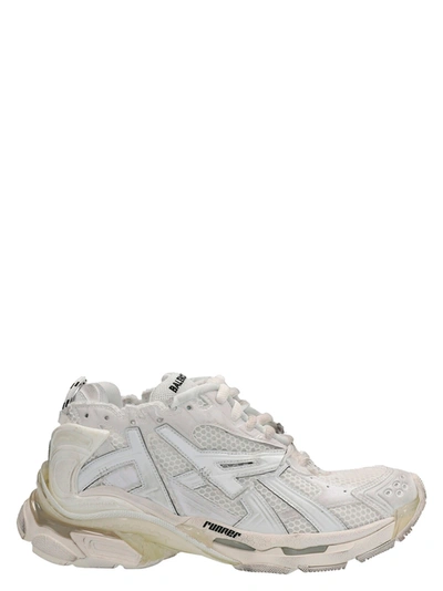 Shop Balenciaga Runner Sneakers White