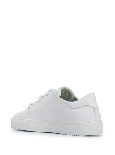 Shop Axel Arigato 'clean 90' White Sneakers With Printed Logo In Leather Woman
