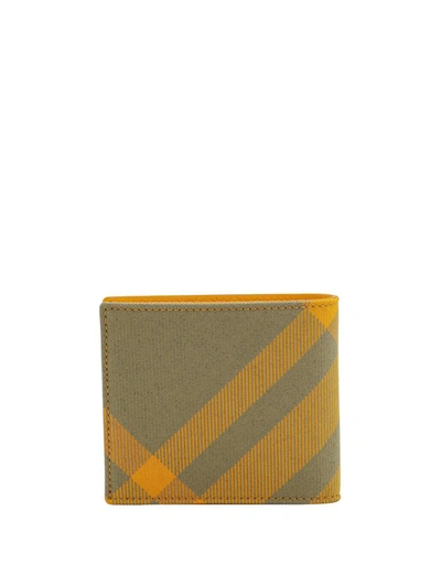 Shop Burberry Wallet In Yellow