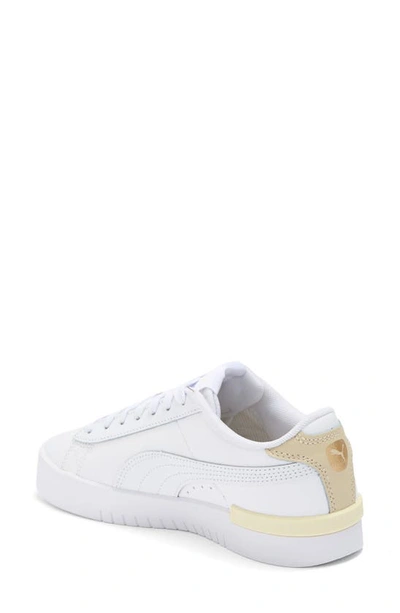 Shop Puma Jada Renew Sneaker In  White- Gold-putty