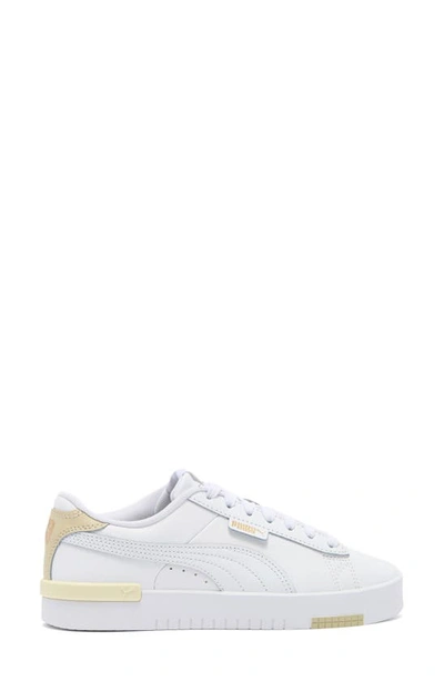 Shop Puma Jada Renew Sneaker In  White- Gold-putty