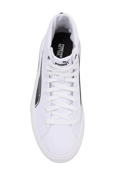 Shop Puma Kaia 2.0 Mid Top Sneaker In  White- Black