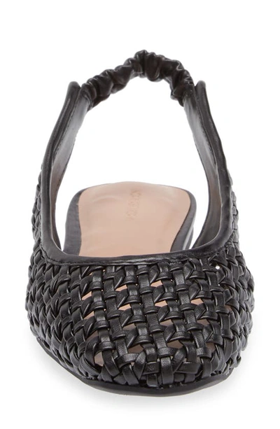 Nordstrom Arabella Woven Slingback Flat In Black