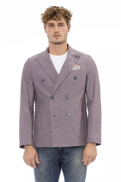 Shop Distretto12 Cotton Men's Blazer In Purple