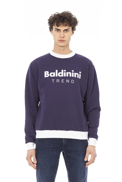 Shop Baldinini Trend Cotton Men's Sweater In Purple