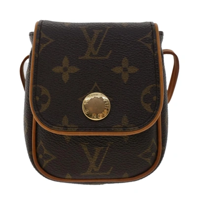Pre-owned Louis Vuitton Cancun Canvas Clutch Bag () In Brown