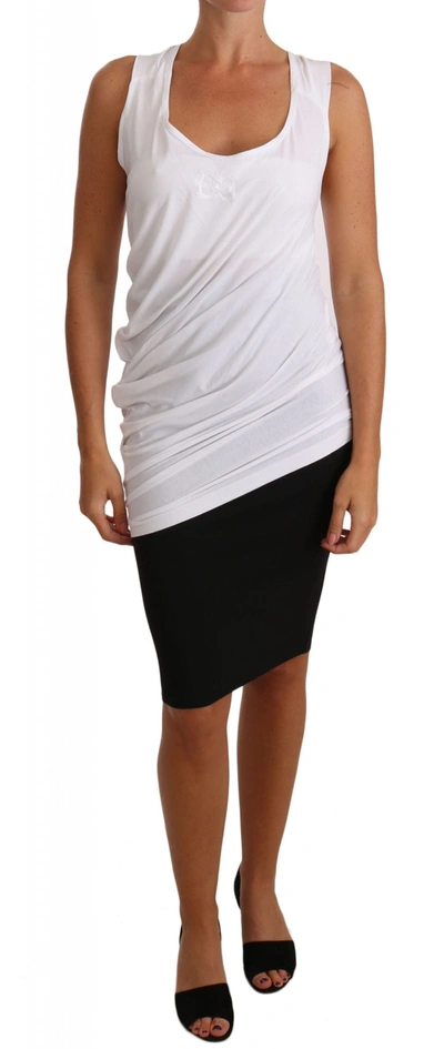 Shop Cavalli Top Tank  T-shirt Women's Jersey In White