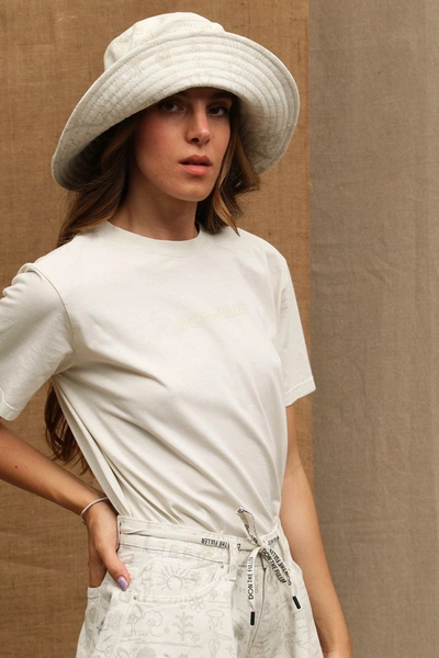 Shop Don The Fuller Cotton Tops & Women's T-shirt In White