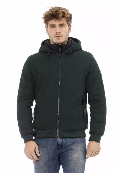 Shop Baldinini Trend Polyester Men's Jacket In Green