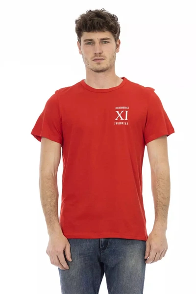 Shop Bikkembergs Cotton Men's T-shirt In Red