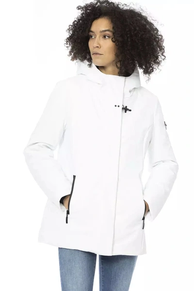 Shop Baldinini Trend Polyester Jackets & Women's Coat In White