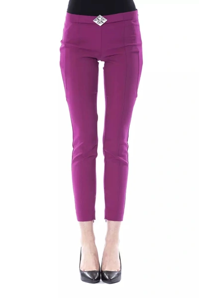 Shop Byblos Polyester Jeans & Women's Pant In Purple