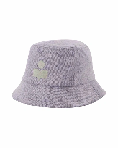 Shop Isabel Marant Haley-gb Hat -  - Lilac - Cotton In Purple