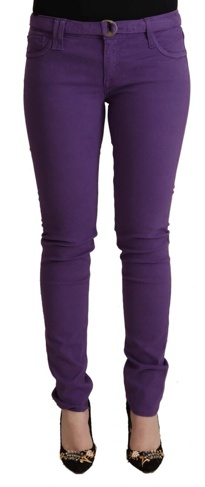 Shop Cycle Cotton Low Waist Skinny Casual Women's Jeans In Purple