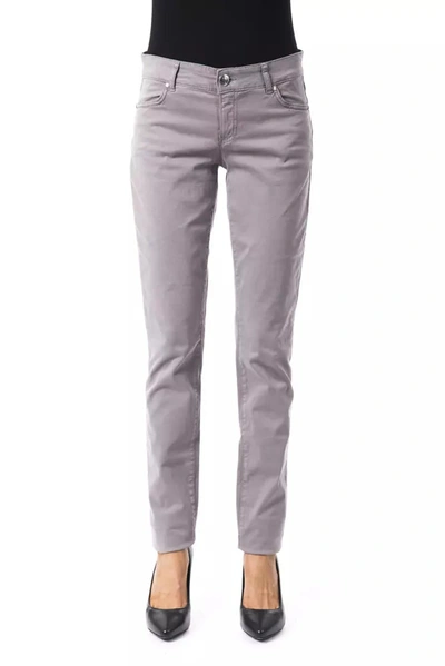 Shop Byblos Cotton Jeans & Women's Pant In Grey