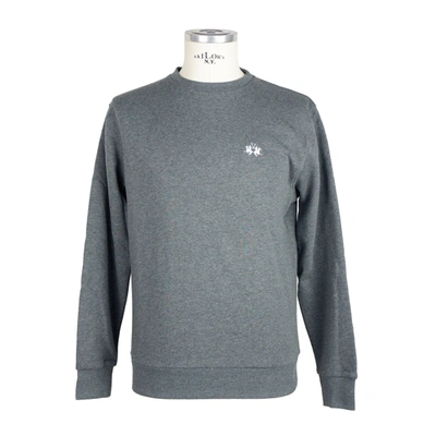 Shop La Martina Cotton Men's Sweater In Grey