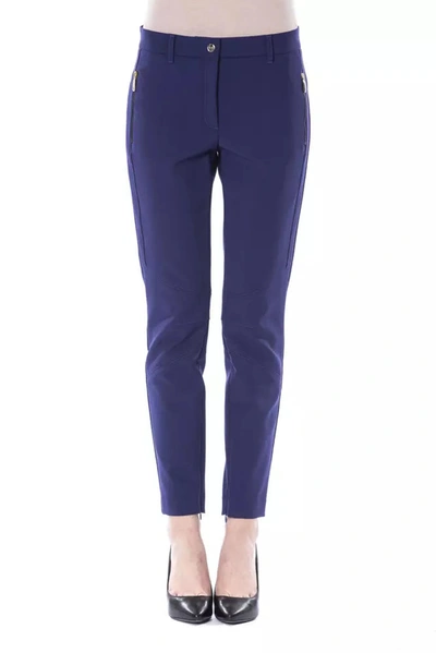 Shop Byblos Polyester Jeans & Women's Pant In Blue