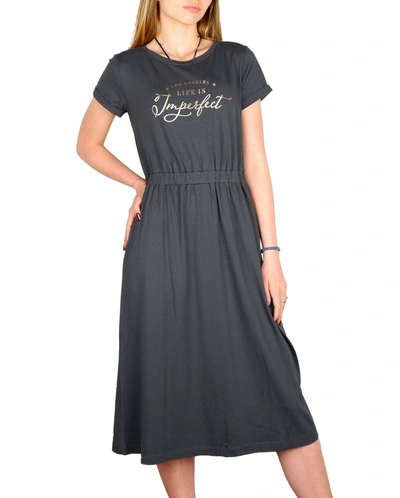 Shop Imperfect Cotton Women's Dress In Black