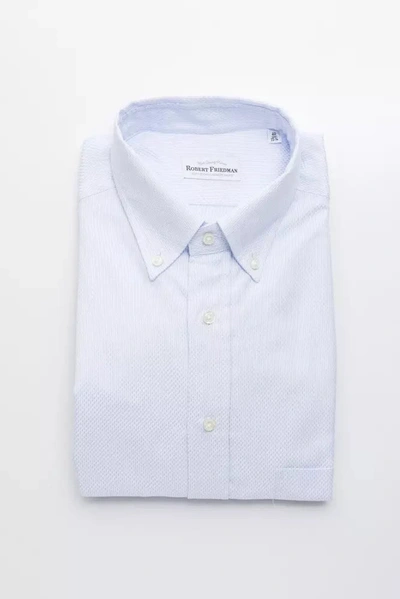 Shop Robert Friedman Cotton Men's Shirt In Multi