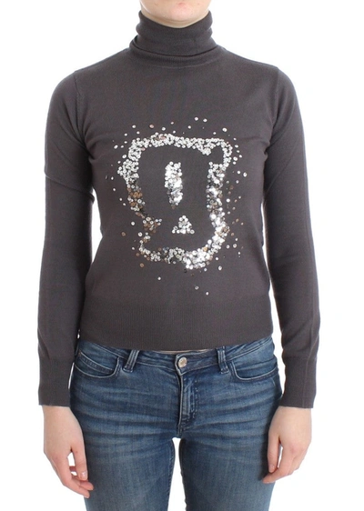 Shop John Galliano Turtleneck Cotton Women's Sweater In Brown